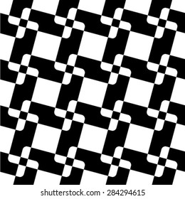 Abstract seamless geometric monochrome pattern. Vector floor texture background.