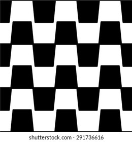 Abstract seamless geometric monochrome pattern. Vector floor texture background.