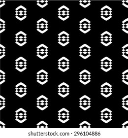 Abstract seamless geometric monochrome pattern. Vector floor texture background.