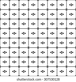Abstract seamless geometric monochrome pattern. Vector floor texture background.