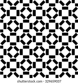 Abstract seamless geometric monochrome pattern. Vector floor texture background.