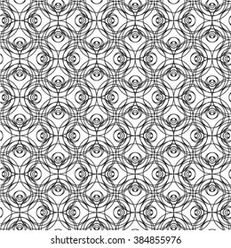 Abstract seamless geometric monochrome pattern. Vector floor texture background.