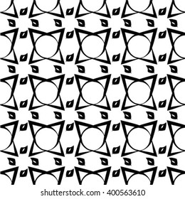 Abstract seamless geometric monochrome pattern. Vector floor texture background.