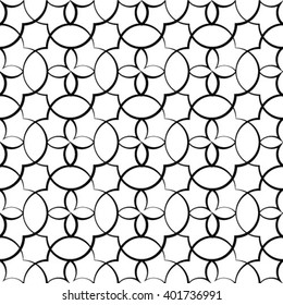 Abstract seamless geometric monochrome pattern. Vector floor texture background.