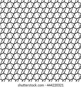 Abstract seamless geometric monochrome pattern. Vector floor texture background
