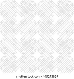 Abstract seamless geometric monochrome pattern. Vector texture background