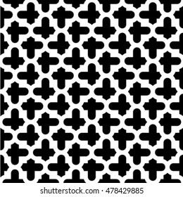 Abstract seamless geometric monochrome pattern. Vector floor texture background
