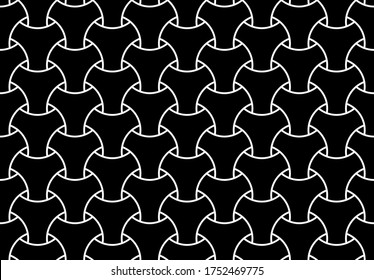 Abstract seamless geometric op art pattern. Vector illustration.