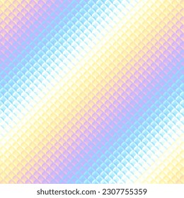 Abstract seamless geometric ornament pattern. Diagonal gradient background. Vector image.