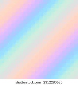 Abstract seamless geometric ornament pattern. Diagonal gradient background. Vector image.