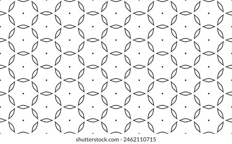 Abstractas patrón de contorno geométrico sin costuras. Arte vectorial.