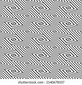 Abstraktes, nahtloses geometrisches Parallelogrammmuster. Vektorkunst.