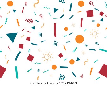 Abstract seamless geometric pattern.