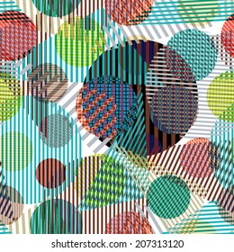 Abstract seamless geometric pattern