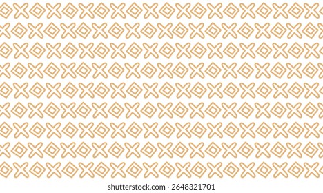 Abstrato padrão geométrico contínuo. Origem с etnia africana. Banner desenhado à mão plana e vetorial.