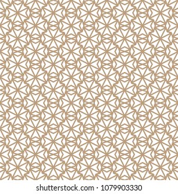 Abstract seamless geometric pattern background with lines, oriental ornaments patterns