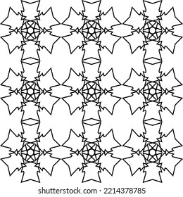 Abstract seamless geometric pattern background. Seamless geometric ornament based on traditional islamic art