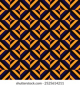 Abstract seamless geometric pattern background, seamless geometric with halloween color theme, halloween background