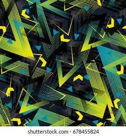 Abstract seamless geometric pattern background