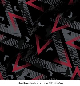 Abstract seamless geometric pattern background