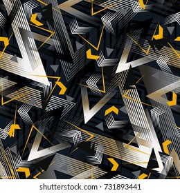 Abstract seamless geometric pattern background.