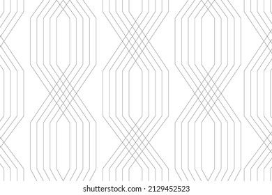 Abstract Seamless Geometric Pattern in Black and White