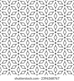 Resumen Patrón Geométrico sin Marea. Textura en blanco y negro. Arte vector.
