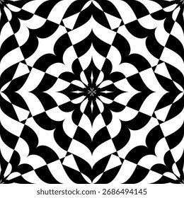 Abstractas patrón geométrico sin fisuras. Textura en blanco y negro.