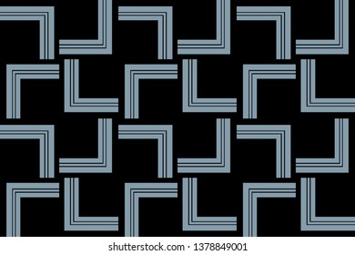 abstract seamless geometric pattern. Blue color. for wallpapers, web page background, surface textures, Image for advertising booklets, banners. Vector illustration