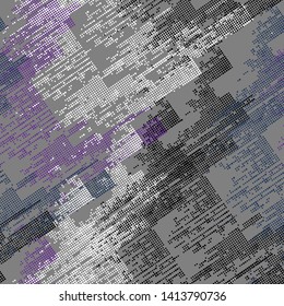 Abstract seamless geometric pattern for boys, teenagers sport clothes. Modern creative design. Chaotic repeated backdrop.