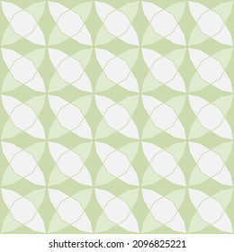 Abstract seamless geometric pattern of circles and curves. Vector illustration