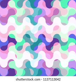 Abstract seamless geometric pattern with city elements frayed sprays triangles neon paint colored high-quality vector illustration in graffiti style for your design
