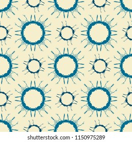 Abstract seamless geometric pattern with city elements frayed sprays triangles neon paint colored high-quality vector illustration in graffiti style for your design