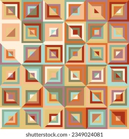 Resumen de un patrón geométrico sin fisuras. Colorida combinación de colores en formas geométricas. Plantilla para textiles, tejidos, antecedentes y diseño creativo