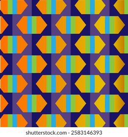 Abstract Seamless Geometric pattern. Colorful geometrical pattern of diamonds shapes. Triangular pattern . Design for fashion, fabric, textile, wallpaper, cover, web , wrapping and all textile prints