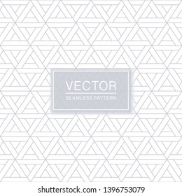 Abstract seamless geometric pattern - creative triangle white and grey texture. Decorative monochrome background - polygonal design