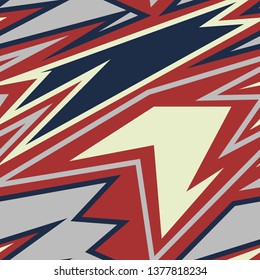 Abstract seamless geometric pattern with curved lines. Urban pattern for sport clothes.