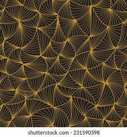 Abstract seamless geometric pattern. Dark wallpaper.Geometry grid texture.Vintage style texture.Vector illustration