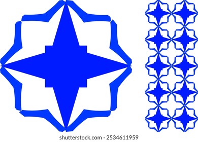 Abstract seamless geometric pattern. Design for fashion, textile, fabricm and tile. Set of tile. 