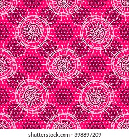 Abstract seamless geometric pattern in doodle style, hand drawn. For the design and decoration background, wallpaper, packaging, fabrics, textiles.
