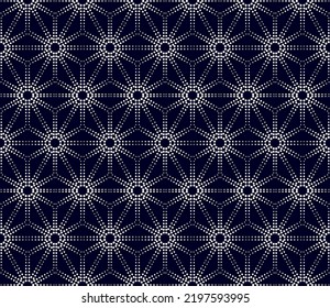 Abstract seamless geometric pattern, dotted pattern, vector.