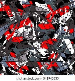 Abstract seamless geometric pattern for fashion, textile. Creative original design. Repeated backdrop.