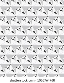 Abstract seamless geometric pattern. Figures with many angles.
