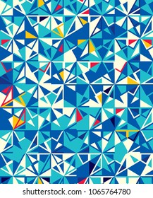 Abstract seamless geometric pattern. Figures with many angles.