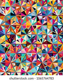Abstract seamless geometric pattern. Figures with many angles.