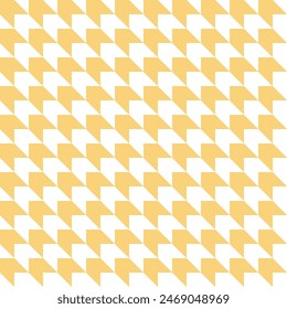 Abstract seamless geometric pattern with figures in yellow color.  Tweed, plaid. Simple and modern vintage background. Vector illustration 