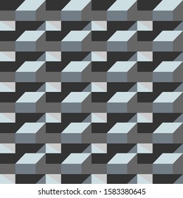 Abstract seamless geometric pattern formed with light gray polygon.