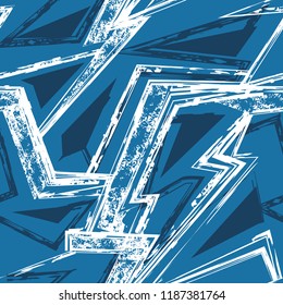 Abstract seamless geometric pattern for girl, boy, sport textile clothes, wrapping paper.  Repeated backdrop. 