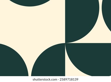 abstract seamless geometric pattern in green and black colors, vector illustration