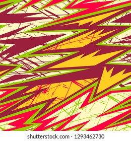 Abstract seamless geometric pattern. Grunge urban repeated backdrop for boys, textile, wrapping paper.